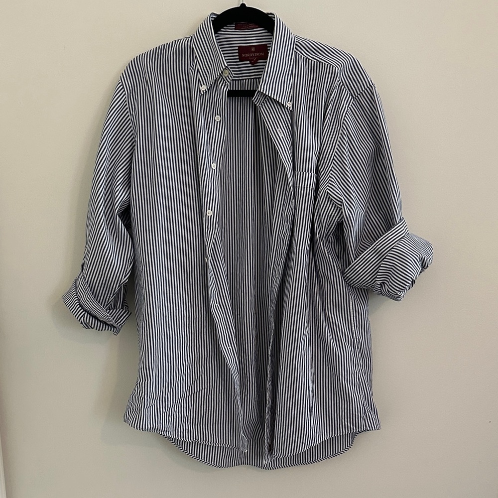 Nordstrom Striped Button-Down Shirt View 5